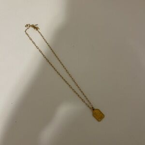 Virgo Gold Pendant Necklace